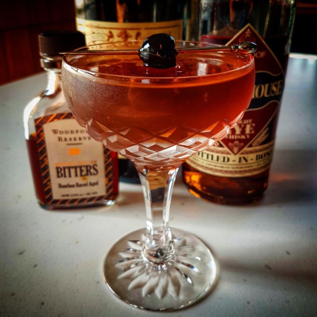 Spiced Cherry Manhattan