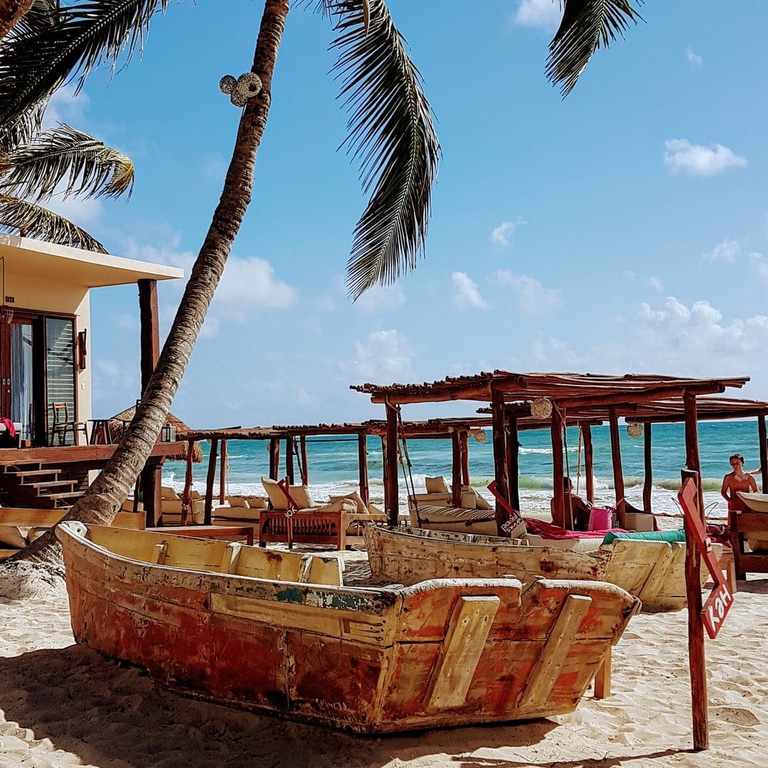 La Zebra Hotel Tulum Beach Boat