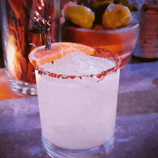 Torched Rosemary Margarita