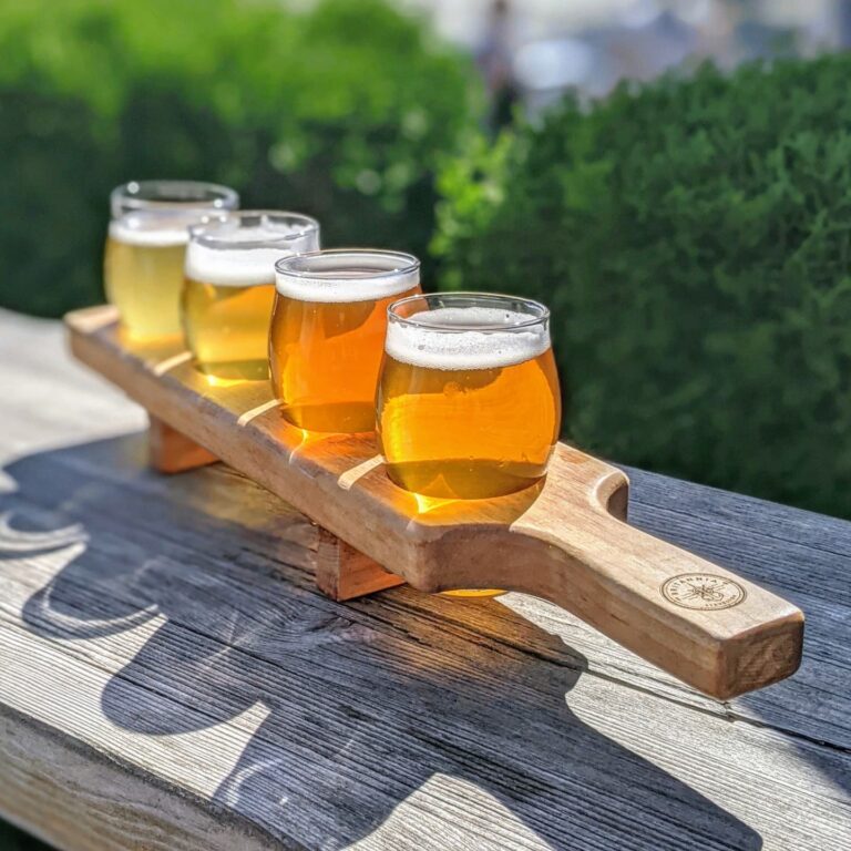 Britannia Brewing Beer Flight