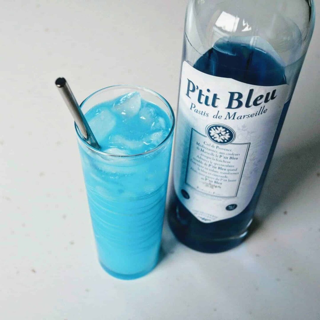 Bottle of P'tit Blue Pastis de Marseille