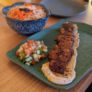 Zarak Lamb Kebob and Rice